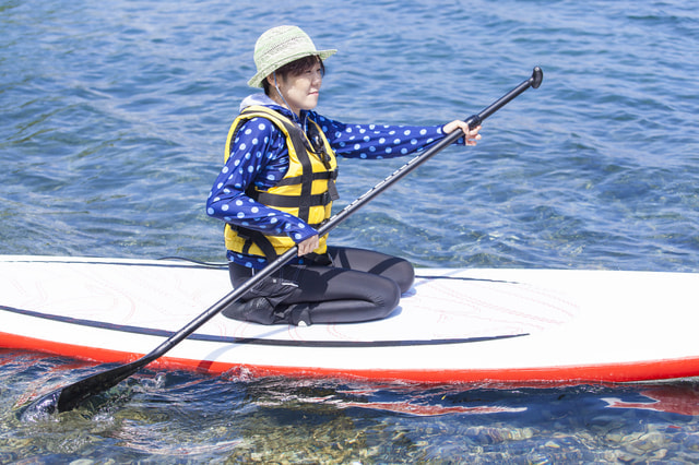 SUPフィッシング 座り漕ぎ