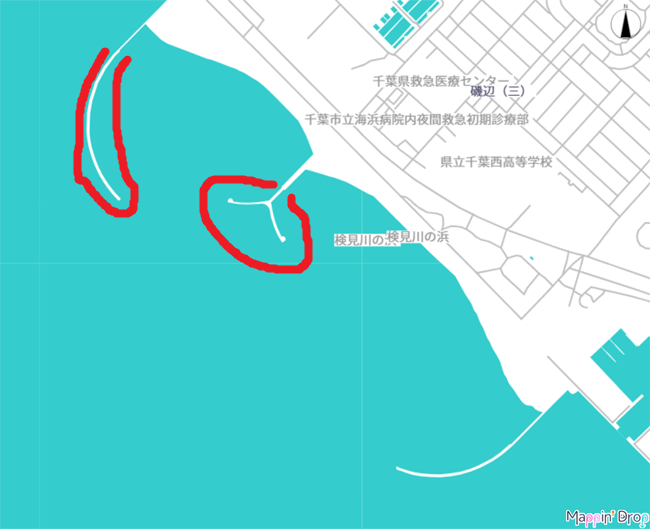 検見川突堤(検見川浜)