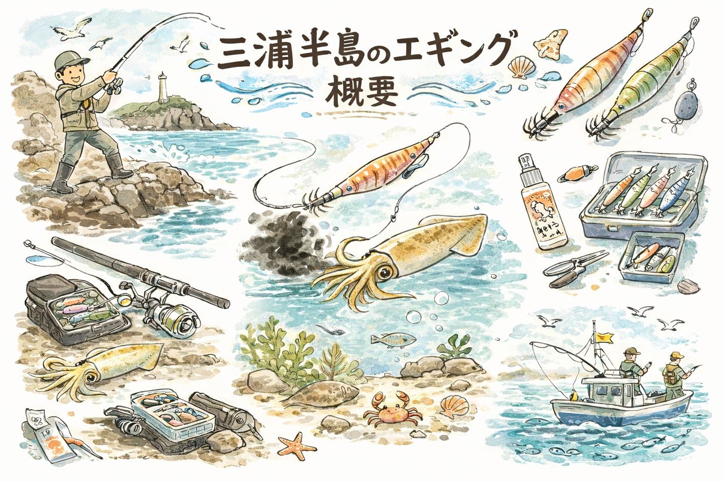 三浦半島のエギング概要